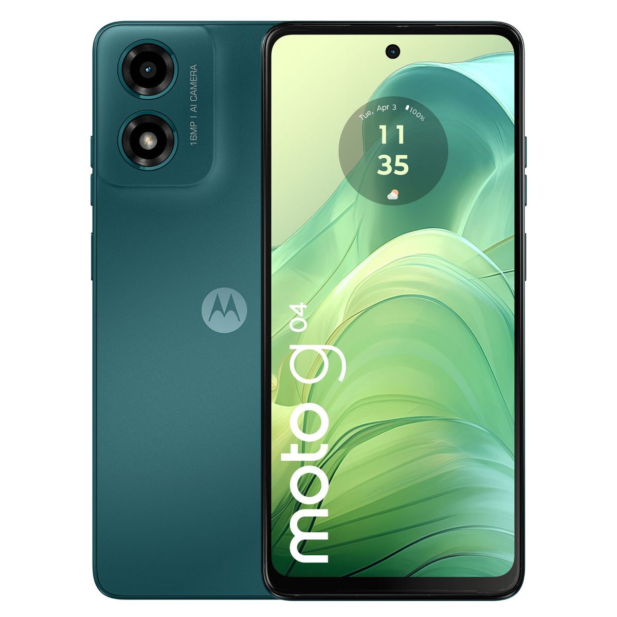 MOTOROLA - Celular Motorola Moto G04 128GB Verde | 4GB RAM + 4GB RAM Virtual | cámara posterior 16 MP | cámara frontal 5 MP | pantalla 6.5 pulgadas + Unisoc T606