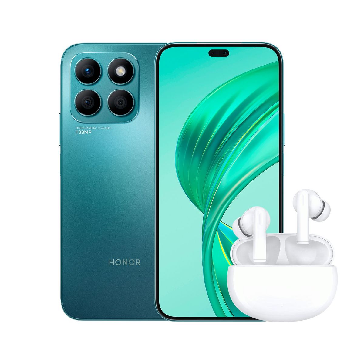 HONOR - Celular Honor X8B 256 GB | Incluye Audifonos de Obsequio | 8GB RAM |Cámara posterior 108MP|Cámara Frontal 50 MP|Pantalla Amoled Ultra resistente