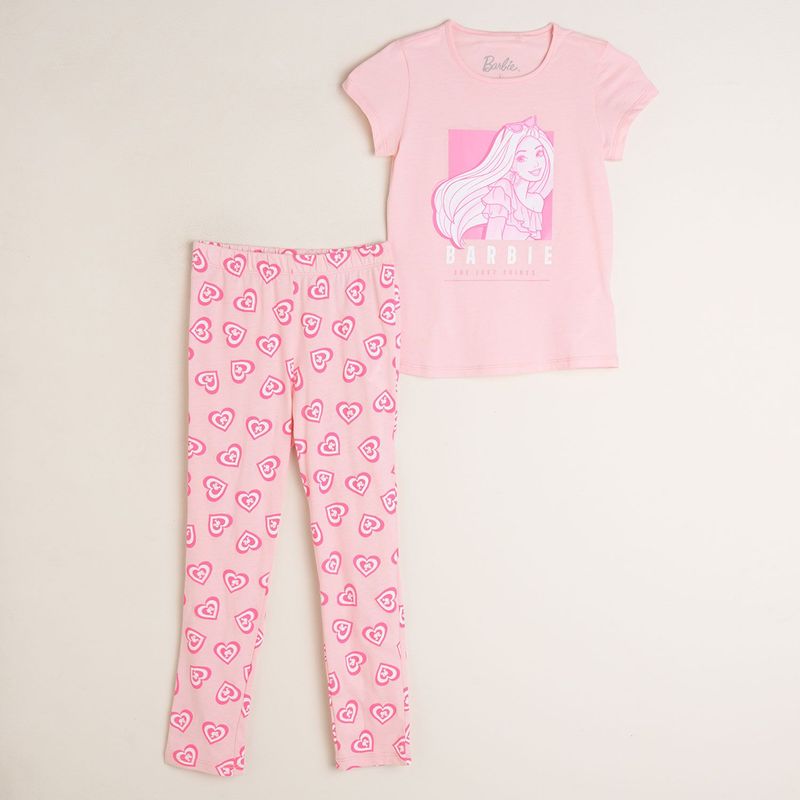 BARBIE - Pijama Niña con Estampado Print Algodón Barbie