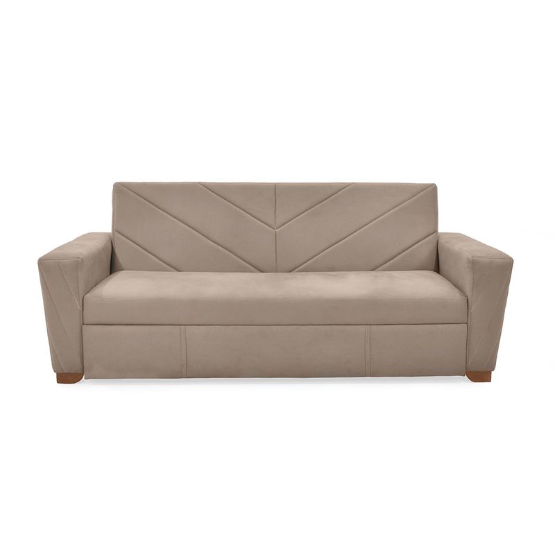 MICA - Sofá Cama Moderno en Poliéster 3 Puestos Vilna 210 x 85 x 89 cm Mica