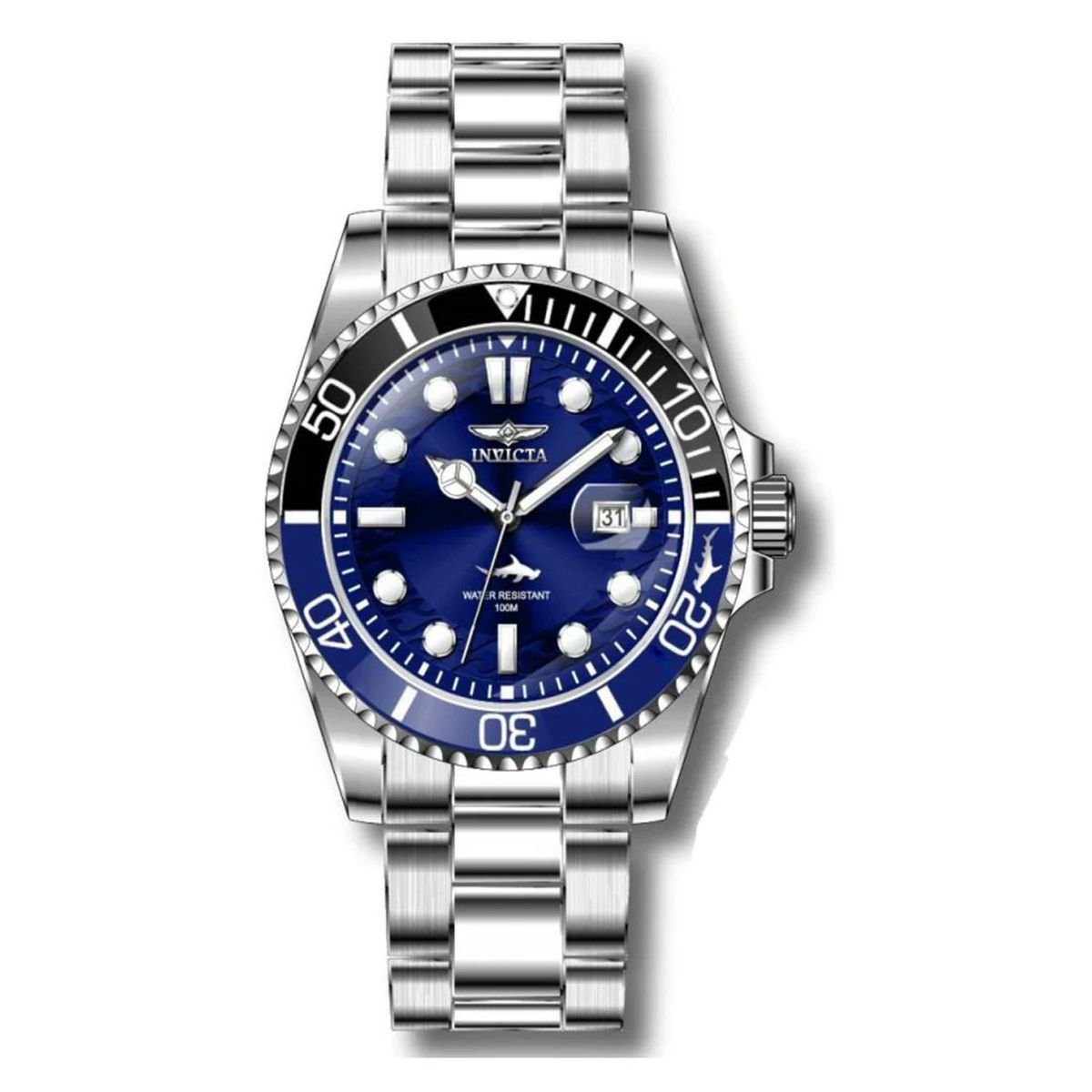 INVICTA - Reloj Invicta para Hombre  - Relojes análogos Acero inoxidable Plateado Invicta