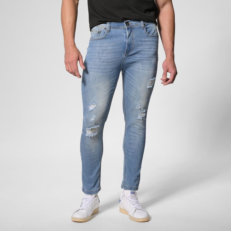 MOSSIMO - Jean 5 Bolsillos Hombre Skinny Mossimo