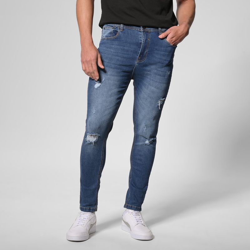 MOSSIMO - Jean 5 Bolsillos Hombre Skinny Mossimo