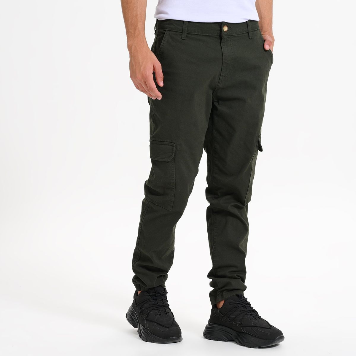 DENIMLAB - Pantalón Cargo Hombre Denimlab