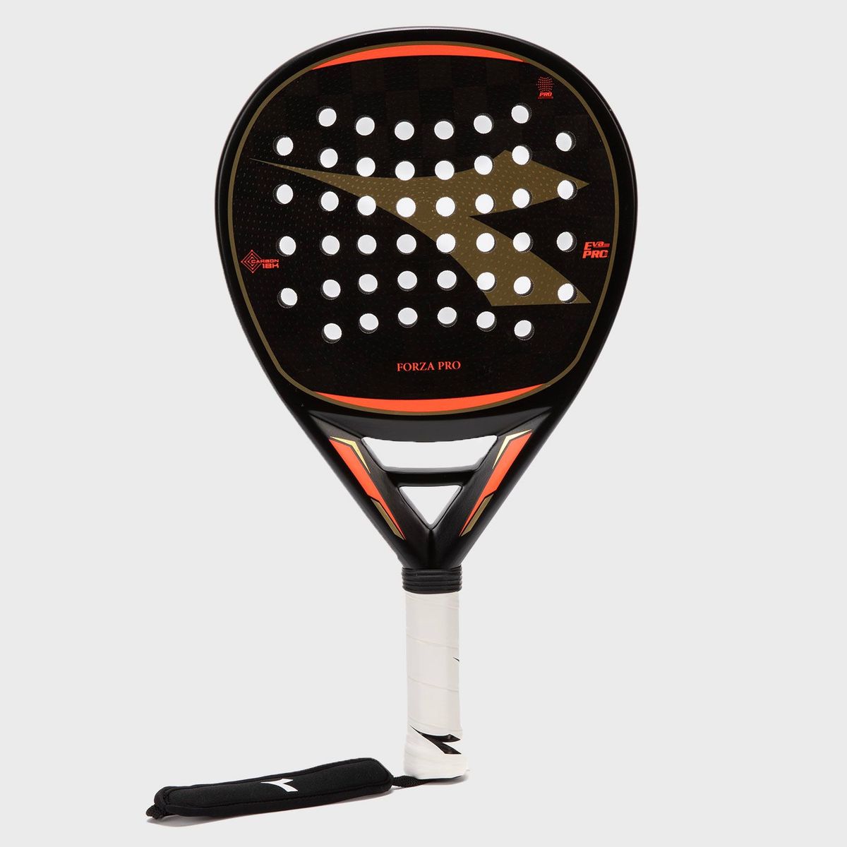 DIADORA - Raqueta de padel con fibra de carbono con nucleo de espuma flexible FORZA Diadora