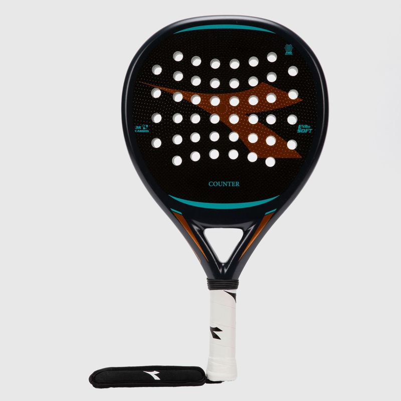 DIADORA - Raqueta de padel con fibra de carbono con nucleo de espuma flexible COUNTER Diadora