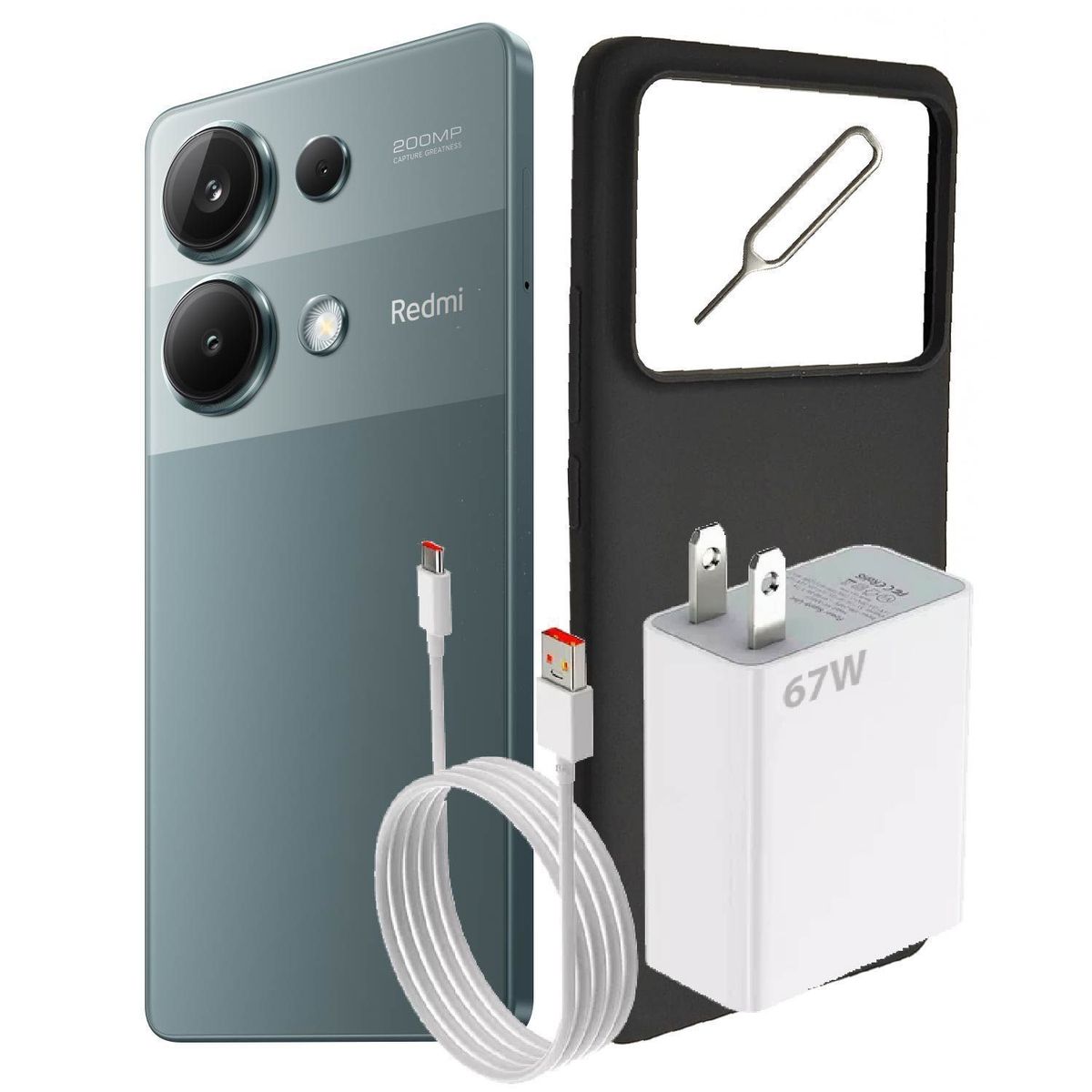 XIAOMI - Celular Xiaomi Redmi Note 13 Pro | 256GB | 8GB | Cámara Posterior 200MP+8MP+2MP | Cámara Frontal 16MP | Pantalla 6.67 Pulgadas