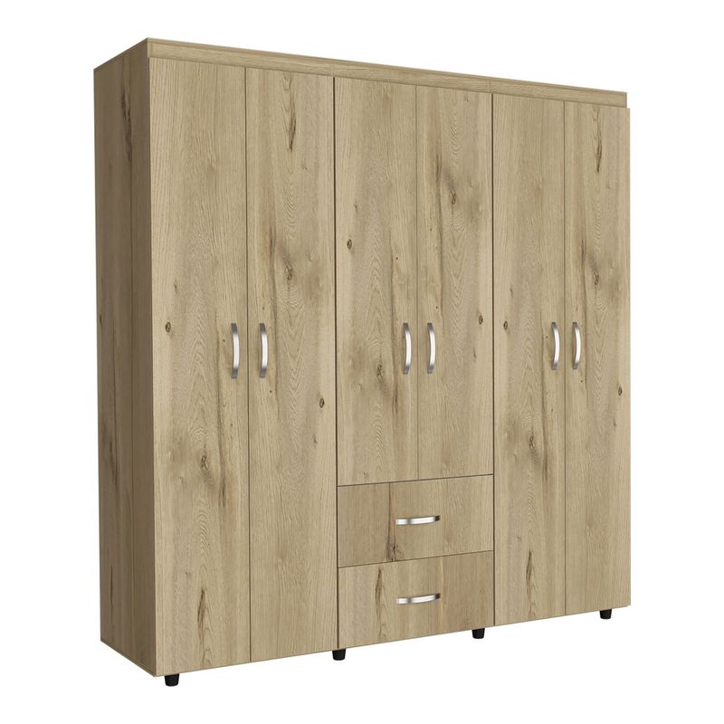 RTA DESIGN - Clósets Moderno en Aglomerado MDP 6 Puertas 2 Cajones 180 x 170.3 x 50.3 cm RTA Design 