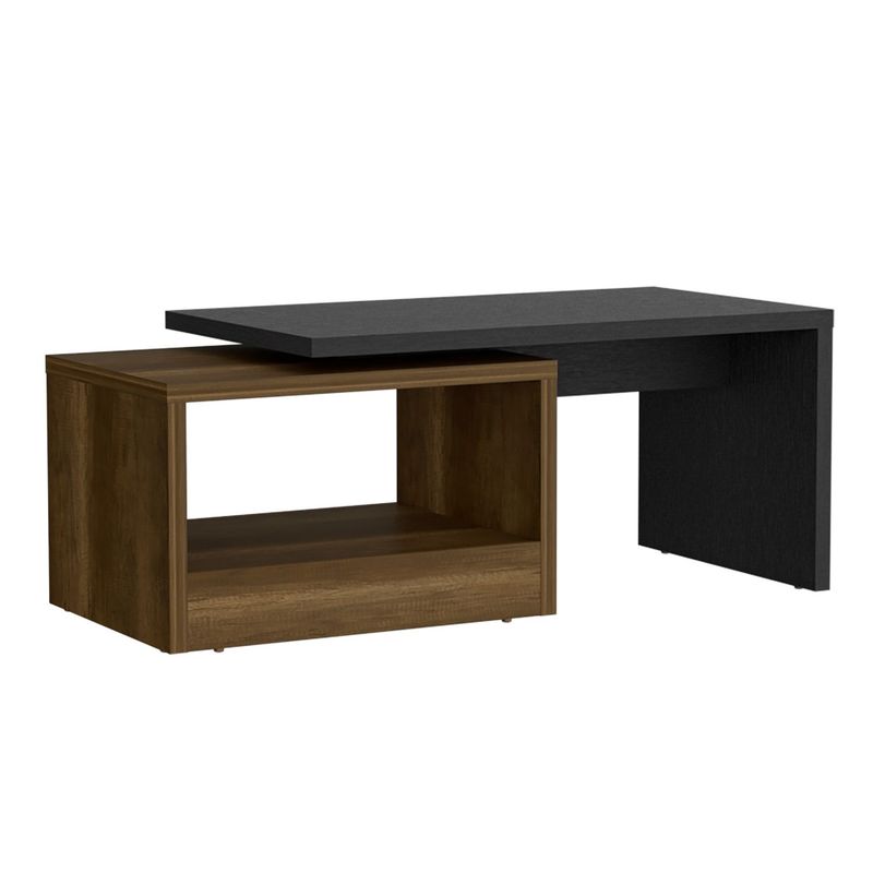 RTA DESIGN - Mesa de Centro Moderna Forma Rectangular en Aglomerado MDP 40 x 100.2 x 45 cm RTA Design 