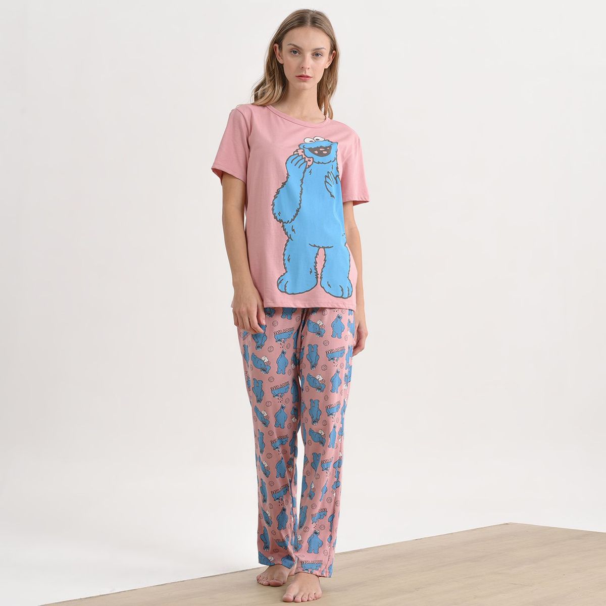 SYBILLA - Set de pijama Mujer Largo Manga larga de Algodón Sybilla