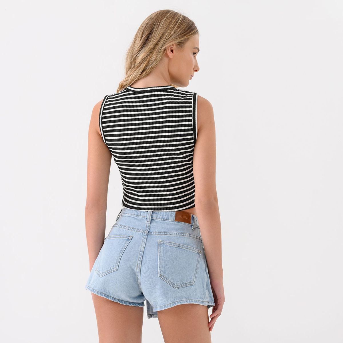 SYBILLA - Falda Mini de Algodón para Mujer Sybilla