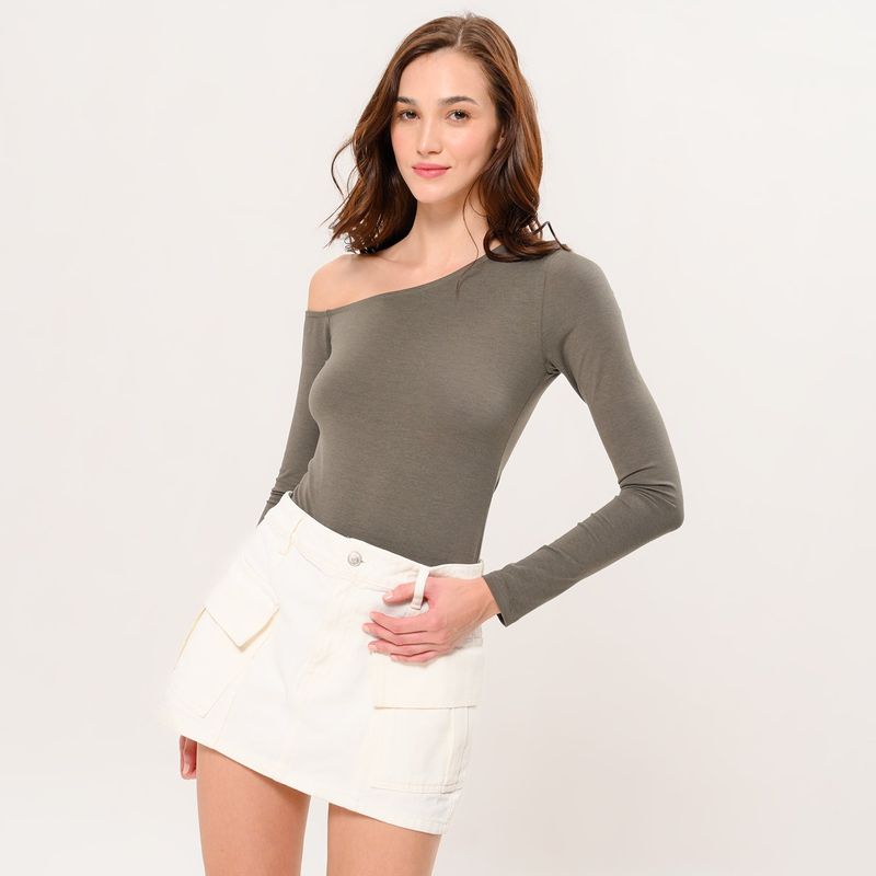 SYBILLA - Falda Mini de Algodón para Mujer Sybilla