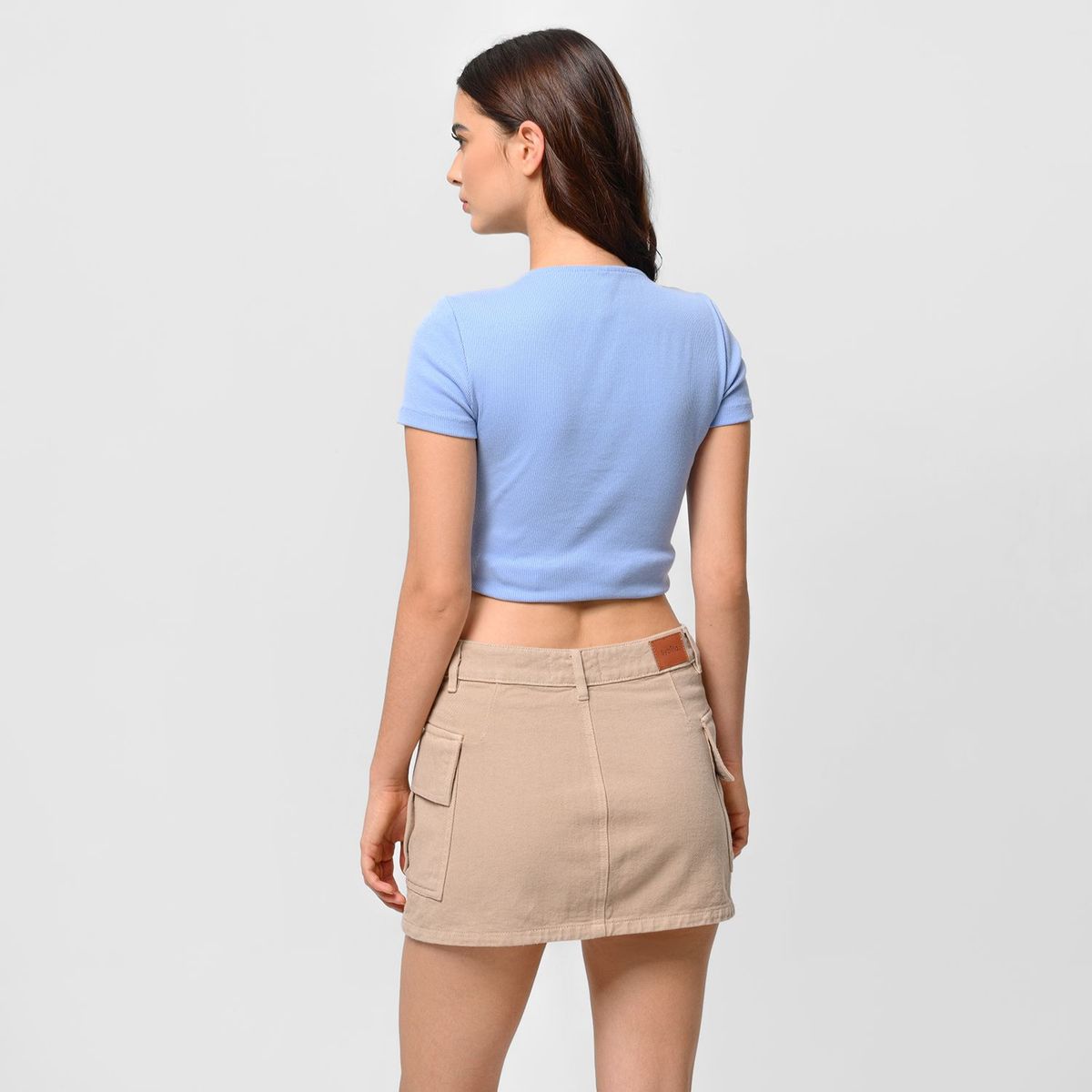 SYBILLA - Falda Mini de Algodón para Mujer Sybilla