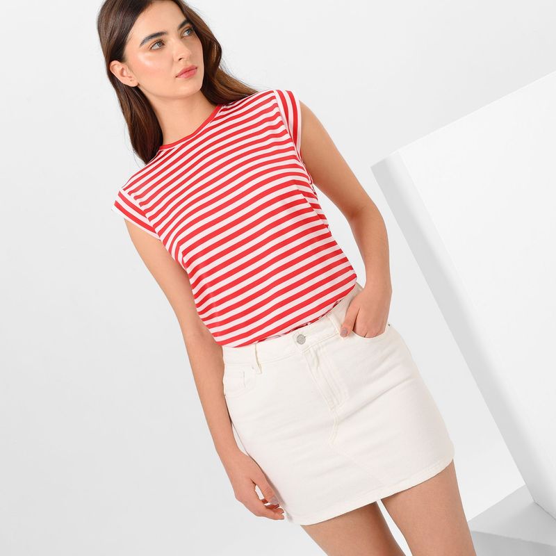 SYBILLA - Falda Mini de Algodón para Mujer Sybilla