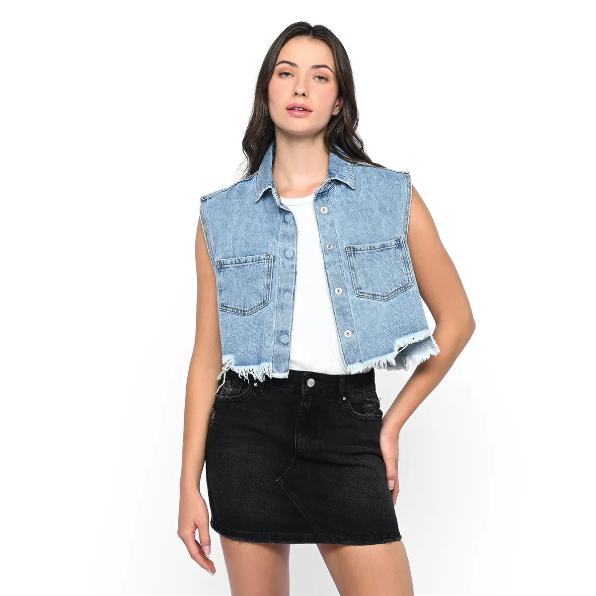 SYBILLA - Falda Mini de Algodón para Mujer Sybilla