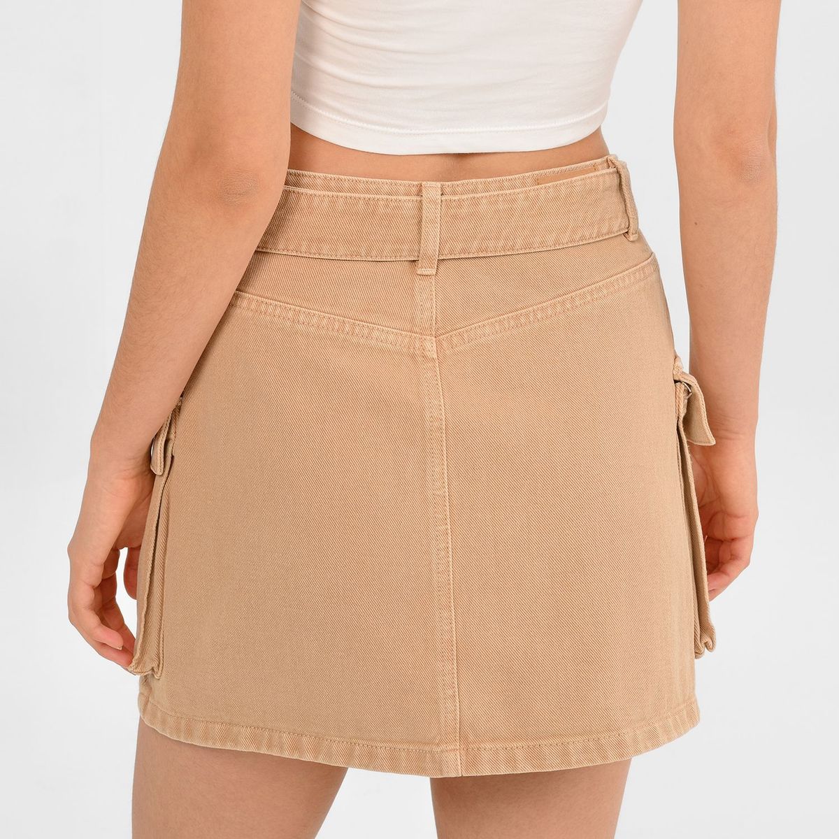 SYBILLA - Falda Mini para Mujer de Algodón Sybilla