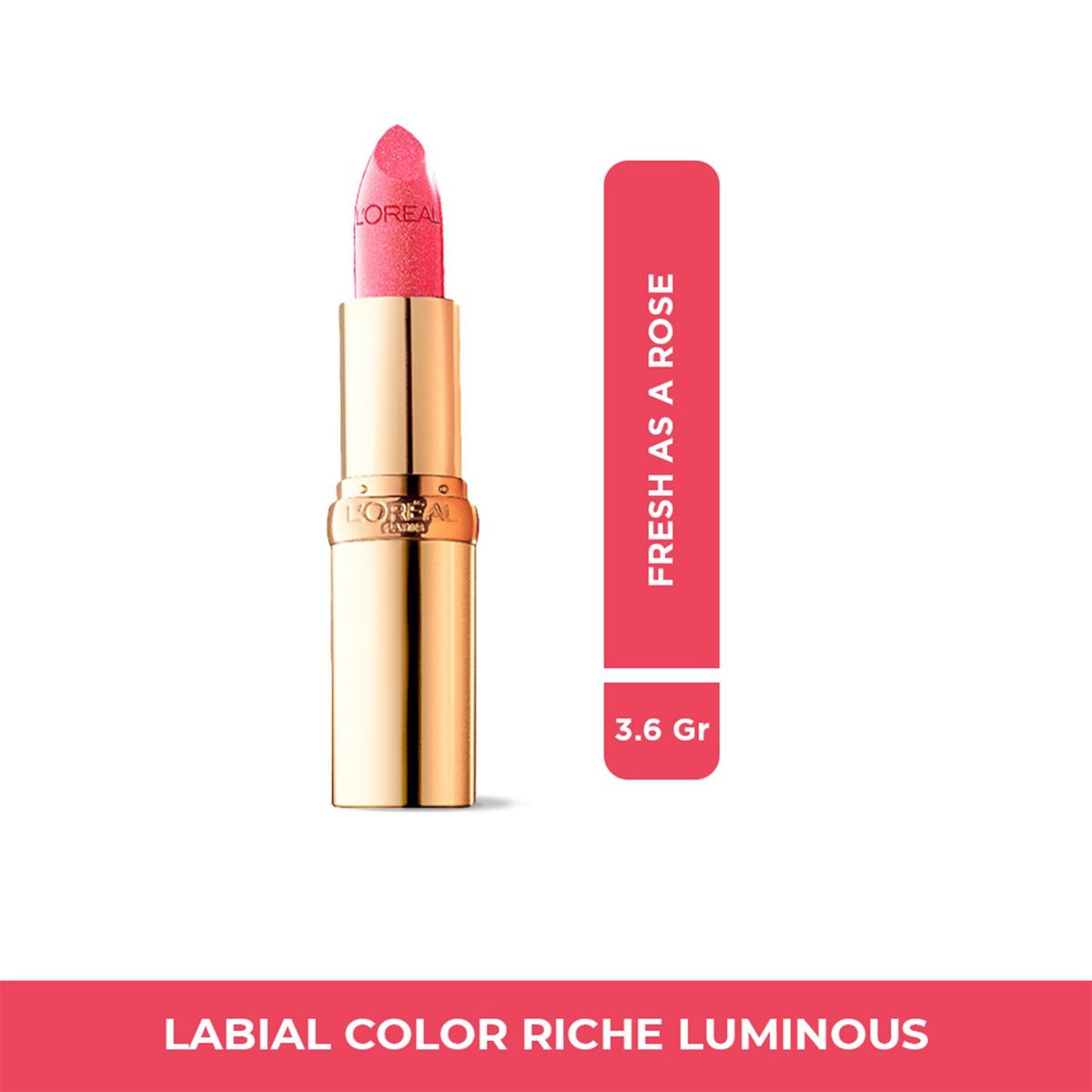 LOREAL PARIS - Labial en barra Color Riche Luminous Loreal Paris 3,6 g