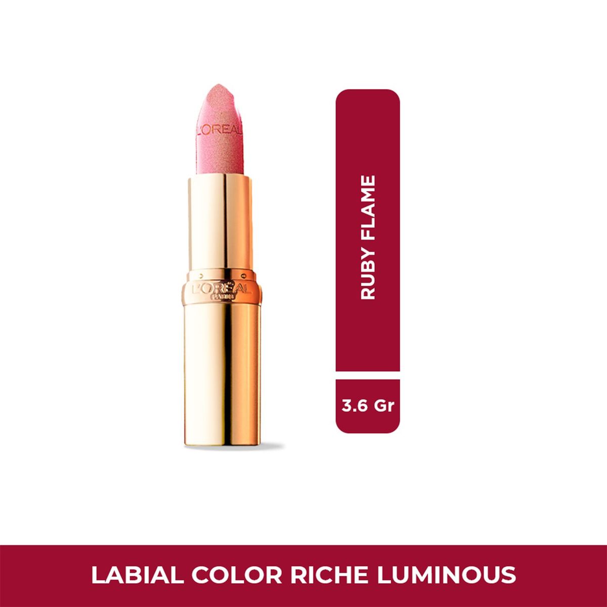 LOREAL PARIS - Labial en barra Color Riche Luminous Loreal Paris 3,6 g