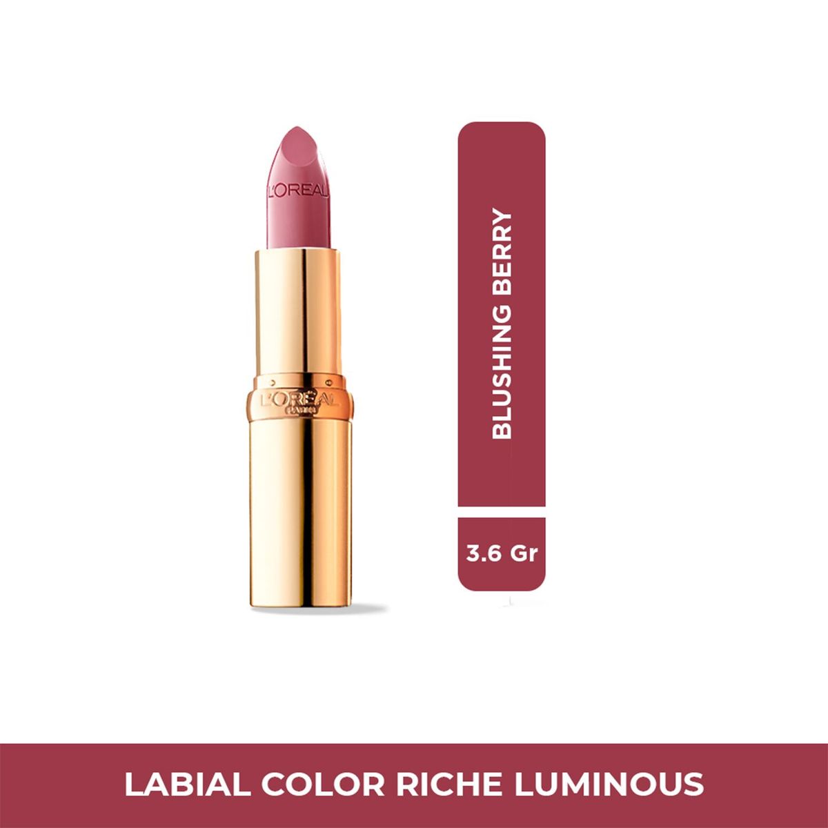 LOREAL PARIS - Labial en barra Color Riche Luminous Loreal Paris 3,6 g