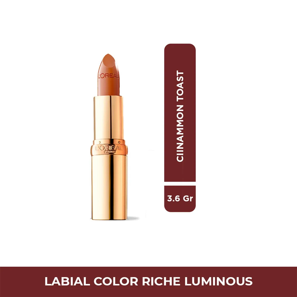 LOREAL PARIS - Labial en barra Color Riche Luminous Loreal Paris 3,6 g