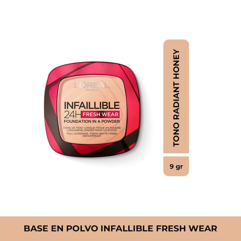  - Polvo compacto  Infallible Fresh Wear Loreal Paris 9 g