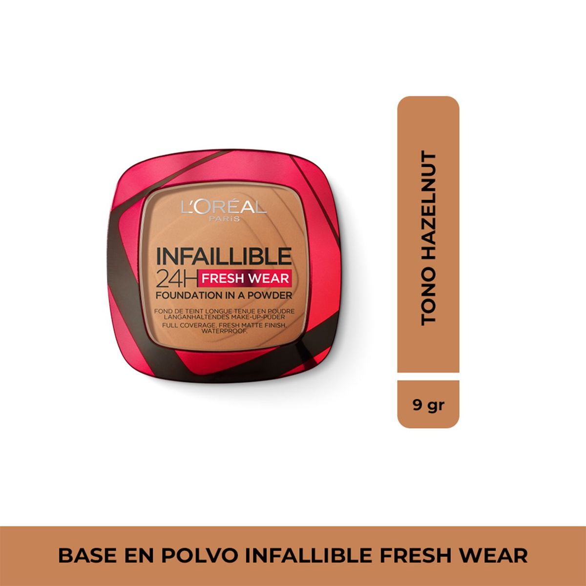  - Polvo compacto  Infallible Fresh Wear Loreal Paris 9 g