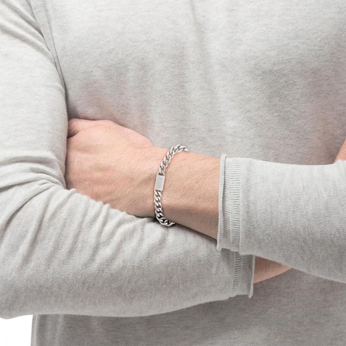 HUGO BOSS - Pulsera Hugo Boss Chain ¿¿Link Acero inoxidable