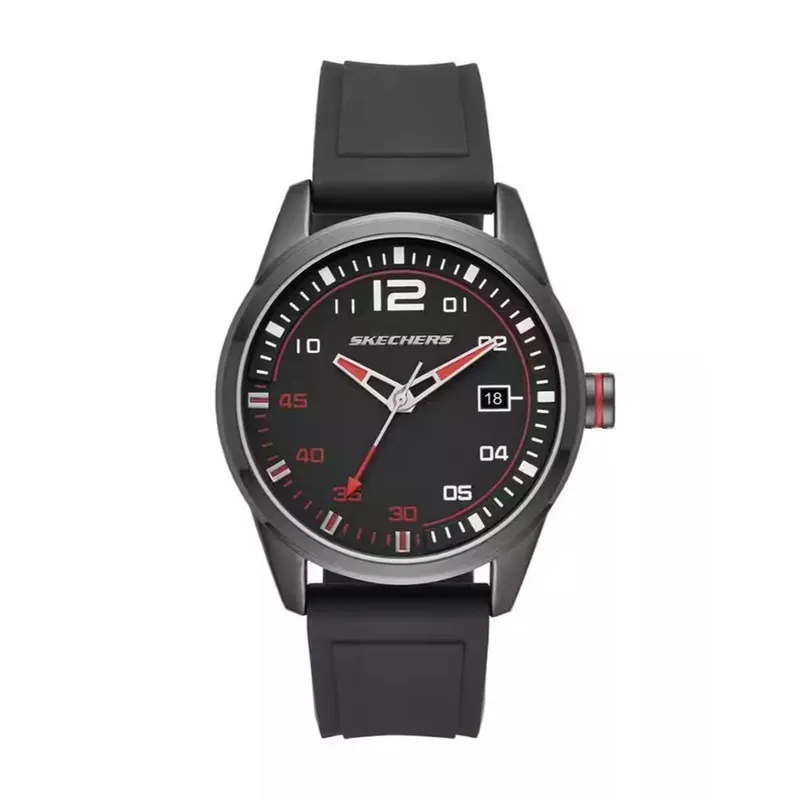 SKECHERS - Reloj Skechers para Hombre Slauson - Reloj Análogo Silicona Negro
