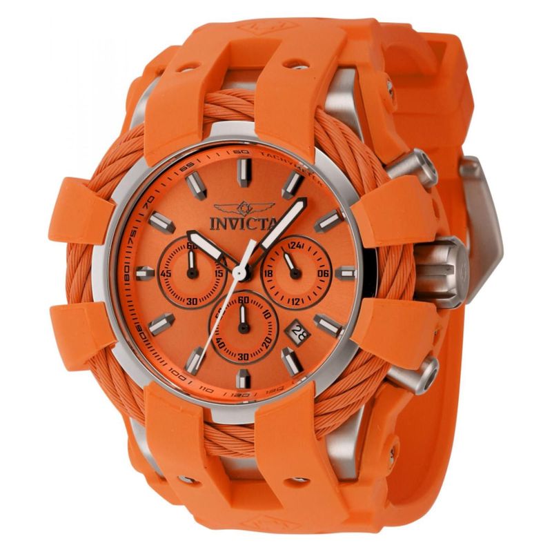 INVICTA - Reloj Invicta para Hombre Bolt - Reloj Análogo Naranja Acero inoxidable