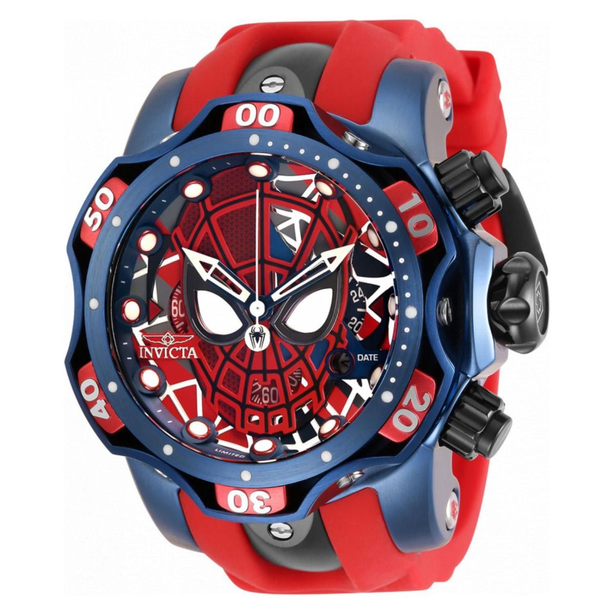 INVICTA - Reloj Invicta para Hombre Marvel - Reloj Análogo Rojo Acero inoxidable
