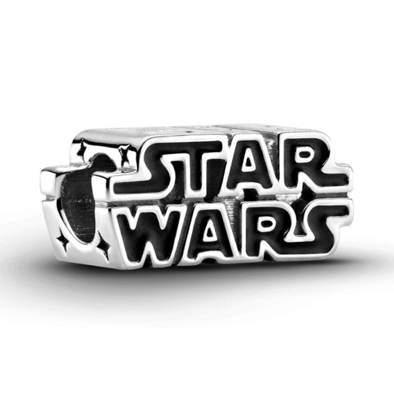 PANDORA - Charm Pandora Logo Star Wars¿ en 3D Plata Esterlina