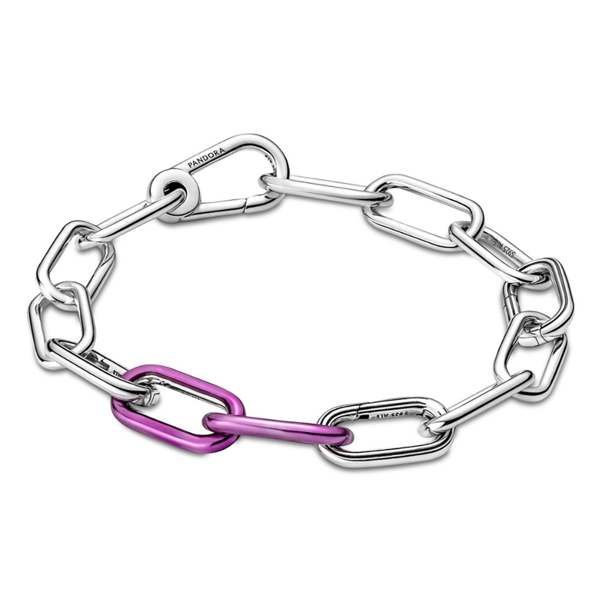 PANDORA - Link Pandora ME Doble Morado Plata Esterlina
