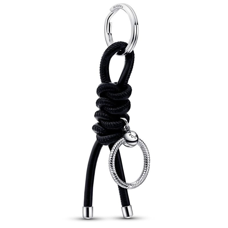 PANDORA - Llavero Pandora para charms Pandora Moments Tejido Vegetal Plata Esterlina