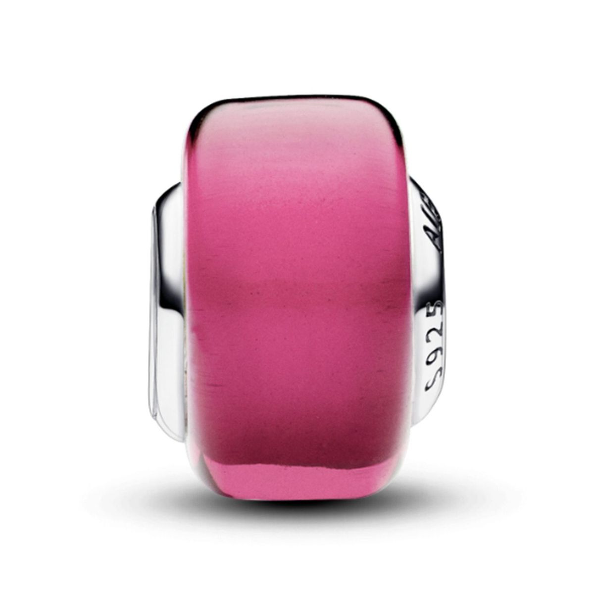 PANDORA - Charm Pandora Mini Cristal de Murano Rosa Plata Esterlina