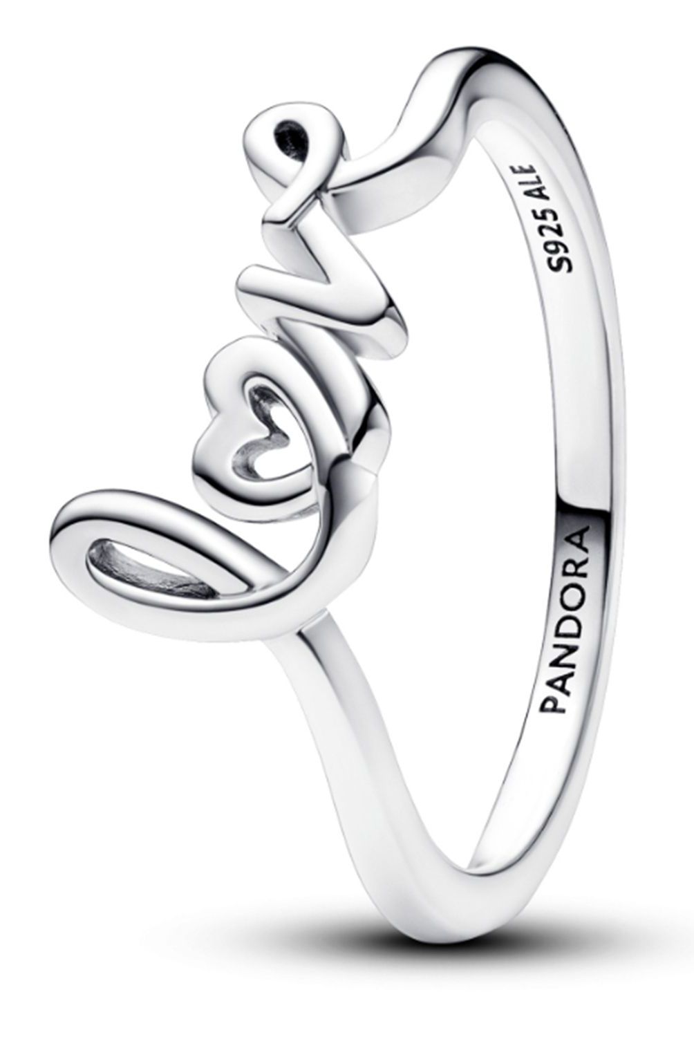 PANDORA - Anillo Pandora Love Escrito a Mano Plata Esterlina 