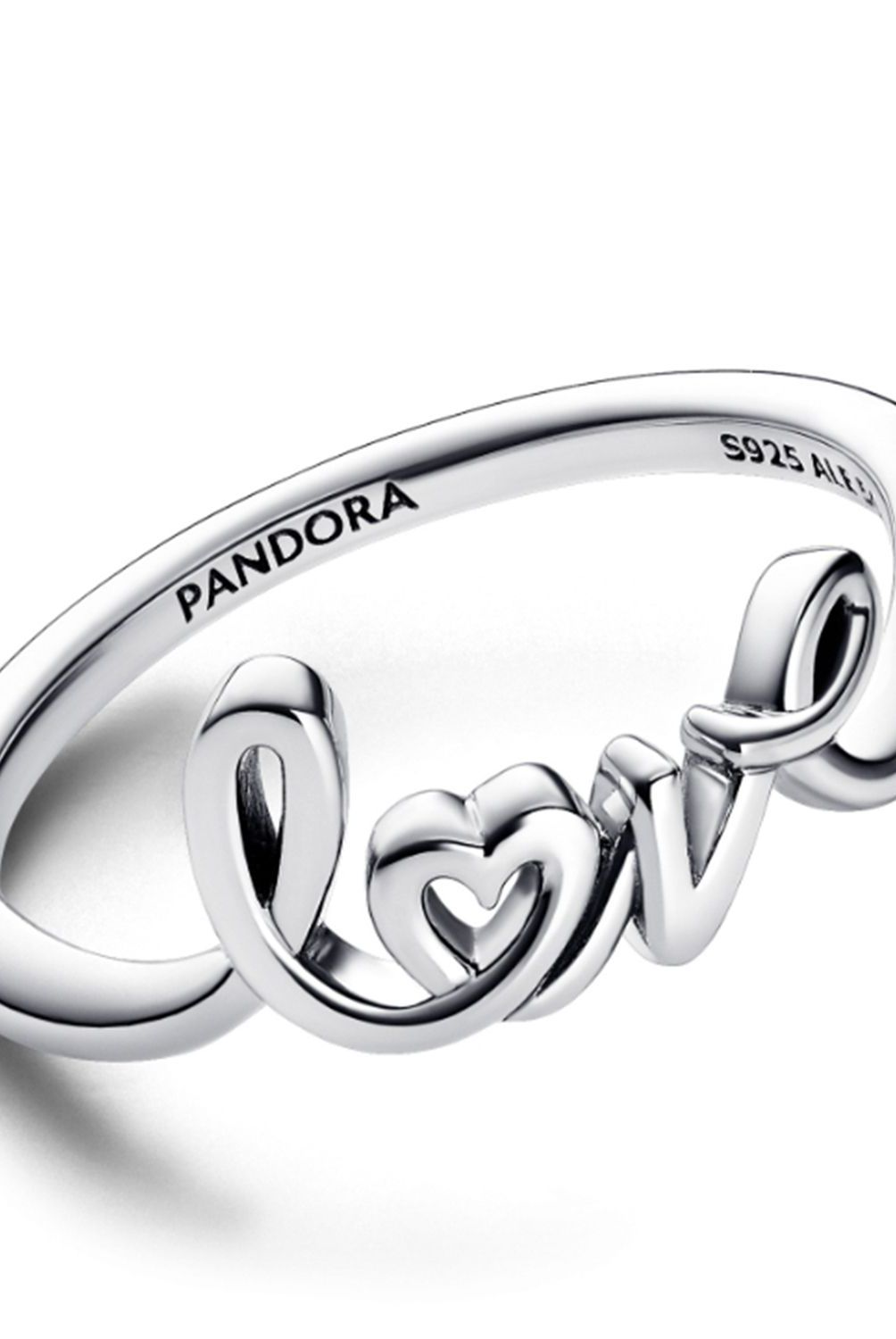 PANDORA - Anillo Pandora Love Escrito a Mano Plata Esterlina 