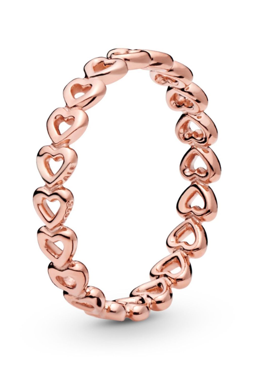 PANDORA - Anillo Pandora Enlace de Amor Recubrimiento en Oro Rosa 