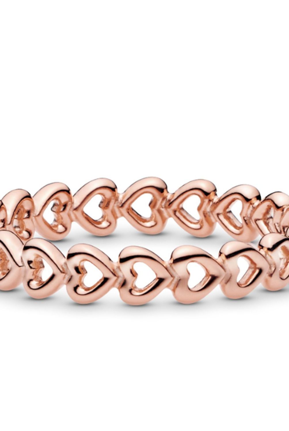 PANDORA - Anillo Pandora Enlace de Amor Recubrimiento en Oro Rosa 
