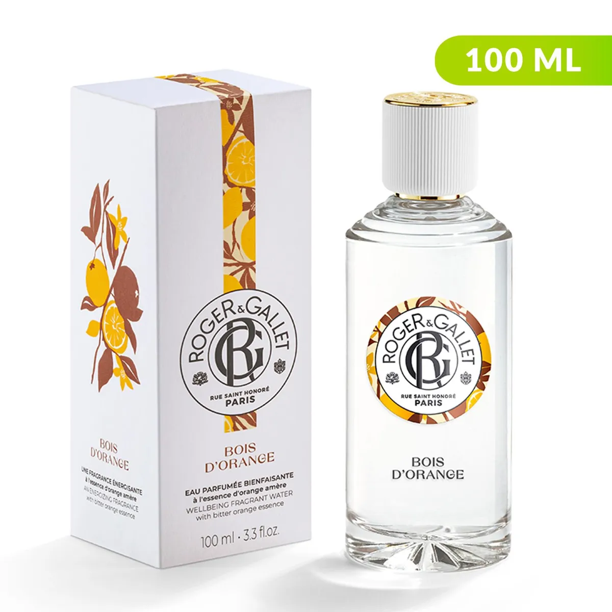ROGER & GALLET - Perfume Unisex Roger&Gallet Bois Orange Fragrant Water 100 ml Eau de cologne 