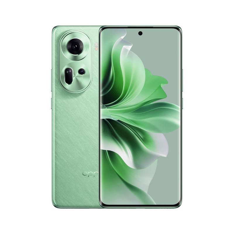 OPPO - Celular OPPO RENO 11 5G 256GB|RAM 12GB|Cámara principal 50MP+32MP+8MP|Cámara frontal 32MP|carga SUPERVOOC de 67 W|Procesador Octacore MTK Dimensity 