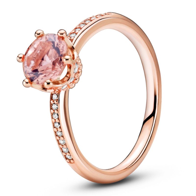PANDORA - Anillo Pandora Corona Recubrimiento Oro Rosa 