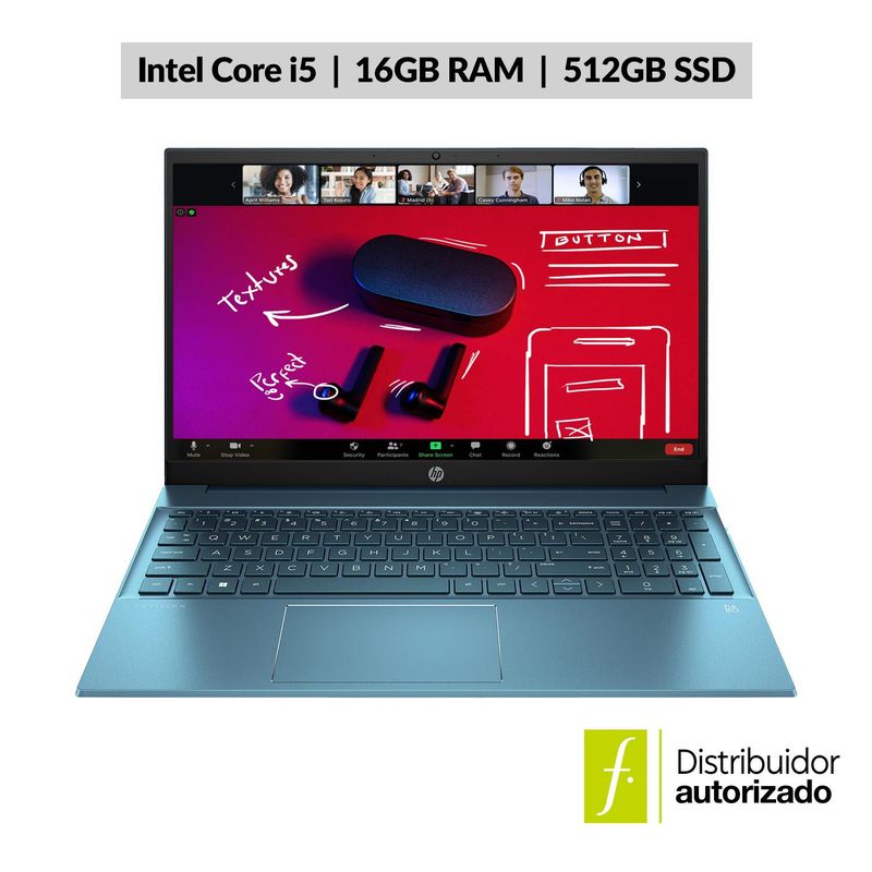 HP - Portátil HP Pavilion | Intel Core i5 | 16GB RAM | 512 SSD de Almacenamiento | Windows 11 | 15.6 pulgadas | 15-eg2520la | Computador Portátil