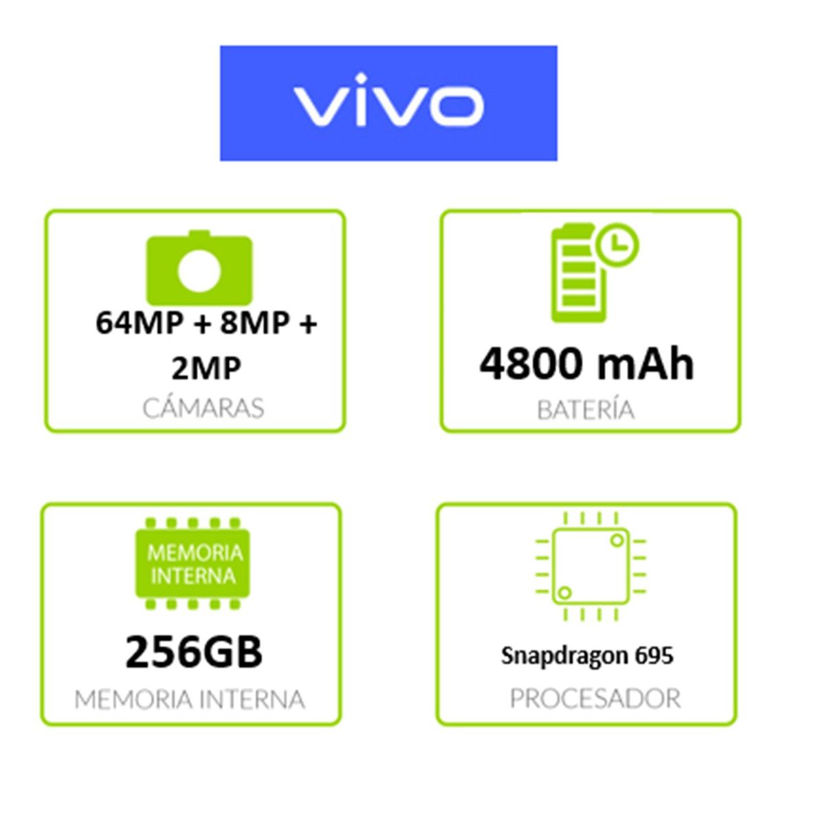 VIVO - Celular Vivo V30 Lite 256GB 5G | + Reloj y Audifonos TWS |12GB RAM | Camaras Traseras 64 MP + 8MP + 2MP |Camara Frontal 50 MP | Pantalla 6.6 Pulgadas | Procesador Snapdragon 695