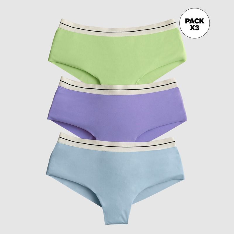 LEONISA - Calzón pack bikini Pack de 3 para Mujer LEONISA
