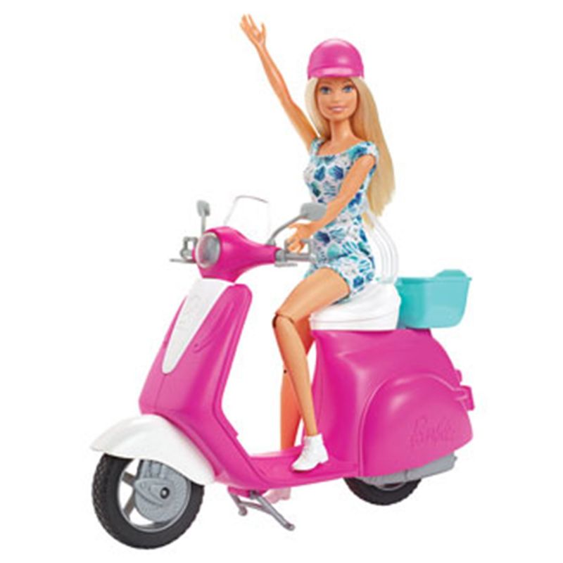 BARBIE - Muñeca Barbie: Motocicleta y accesorios