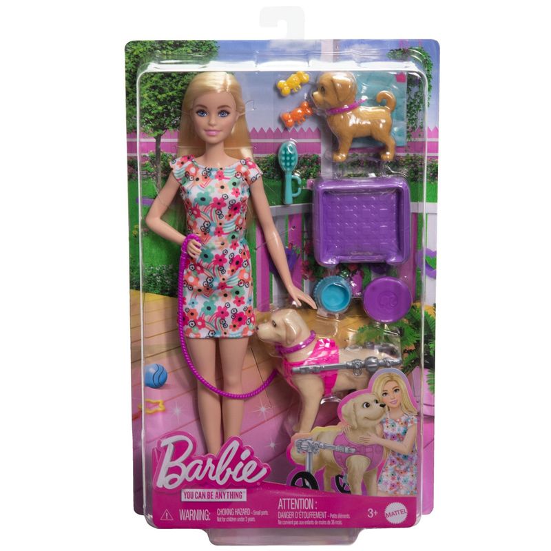 Muñeca Barbie: Paseo de perrito BARBIE