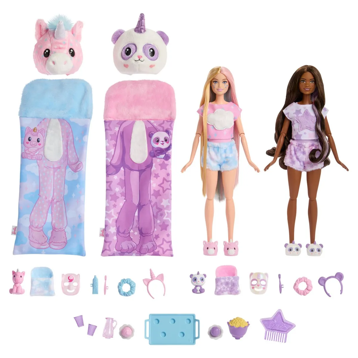 BARBIE - Muñeca Barbie: Pijamada Cutie reveal. Producto aleatorio