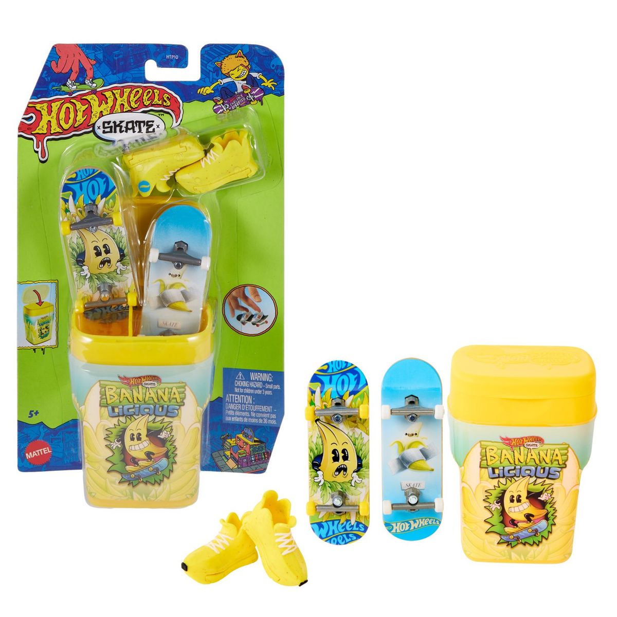 HOT WHEELS - Hot Wheels Skate Vehículo de Juguete Paquete de Chicles