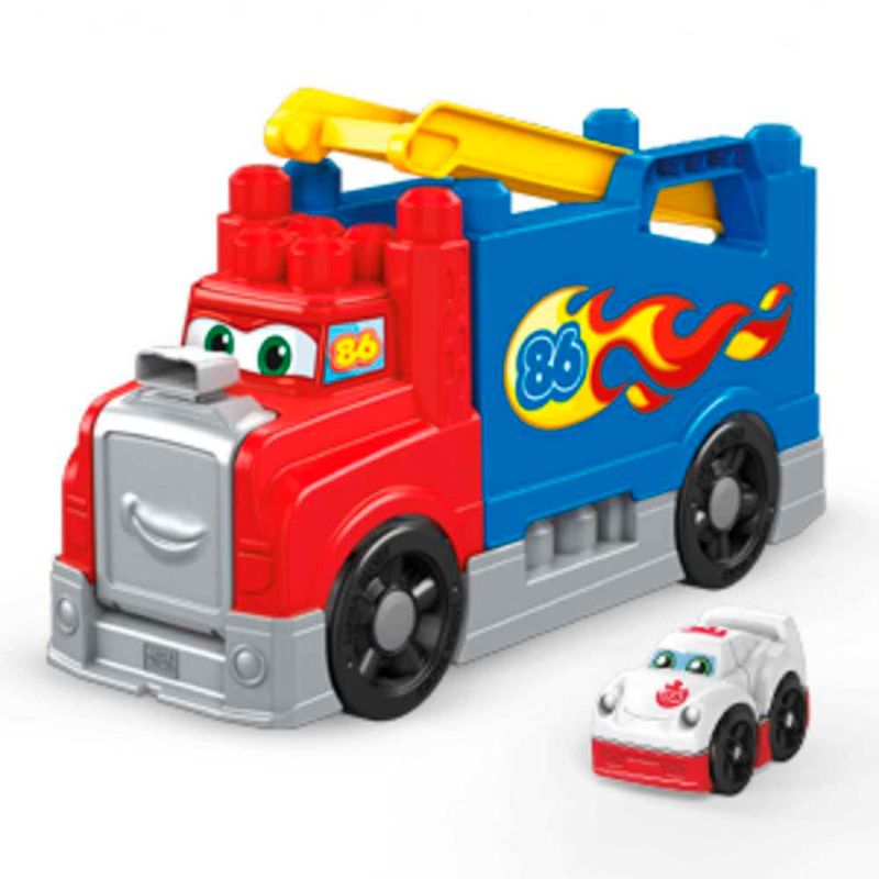  - MEGA BLOKS, Camión Construye y Corre, Juguete de Construcción Armable, Juguetes para Niños de 1 año en adelante