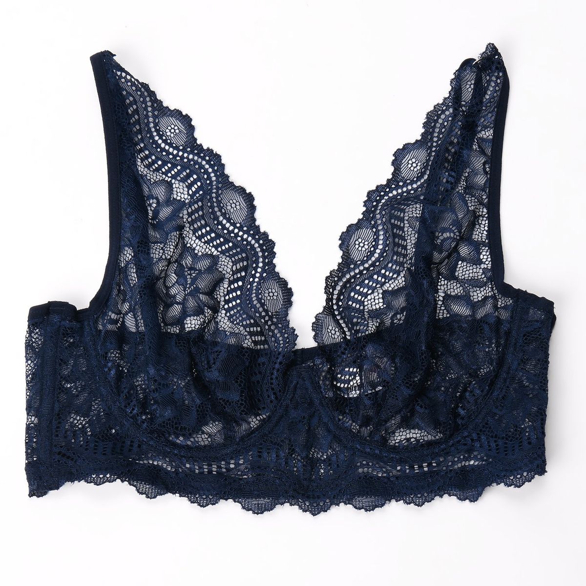 UNIVERSITY CLUB - Bralette Encaje sin copa con varilla University Club